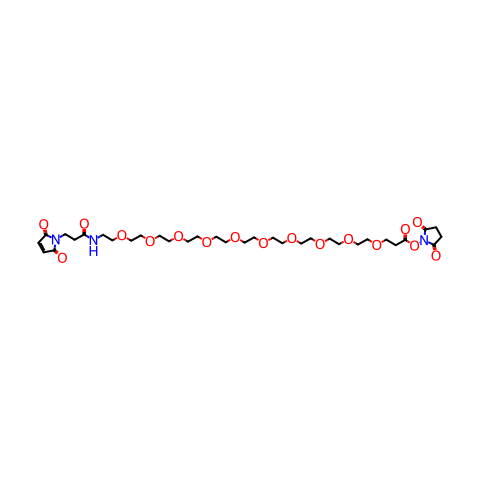 α-MaleiMidopropionyl-ω-succiniMidyl-10(ethylene glycol)结构图