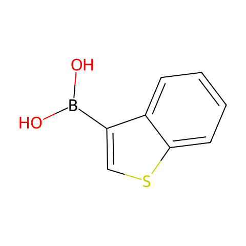 苯并[b]噻吩-3-基硼酸(含不同量的酸酐)结构图