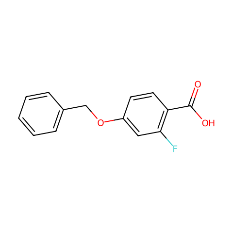 4-(苄氧基)-2-氟苯甲酸结构图