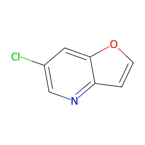 6-Chlorofuro[3,2-b]pyridine结构图