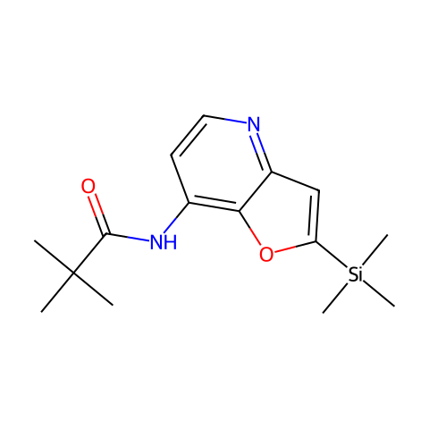 N-(2-(Trimethylsilyl)furo[3,2-b]pyridin-7-yl)-pivalamide结构图
