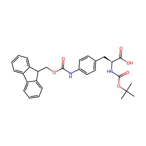 Boc-L-(5-Fmoc)氨基苯丙氨酸结构图