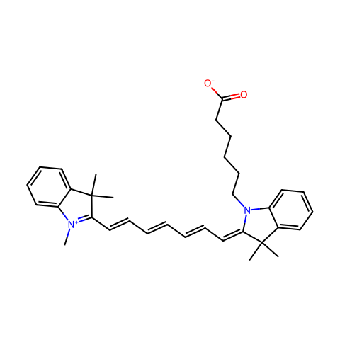 Cyanine7 carboxylic acid结构图