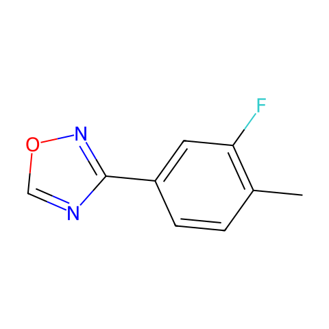 3-(3-Fluoro-4-methylphenyl)-1,2,4-oxadiazole结构图