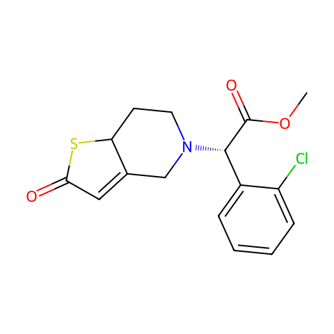 Clopidogrel thiolactone结构图