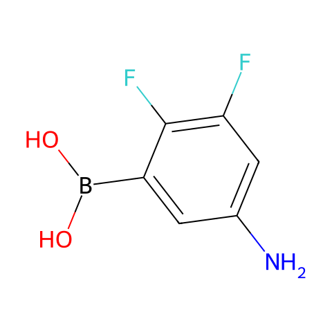 (5-Amino-2,3-difluorophenyl)boronic acid结构图
