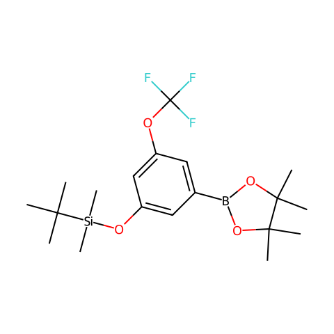 3-(T-BUTYLDIMETHYSILYLOXY)-5-TRIFLUOROMETHOXYPHENYLBORONIC ACID, PINACOL ESTER结构图