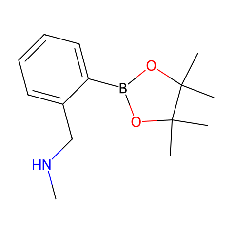 2-(N-METHYLAMINOMETHYL)PHENYLBORONIC ACID, PINACOL ESTER结构图