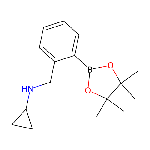 2-(N-CYCLOPROPYLAMINOMETHYL)PHENYLBORONIC ACID, PINACOL ESTER结构图