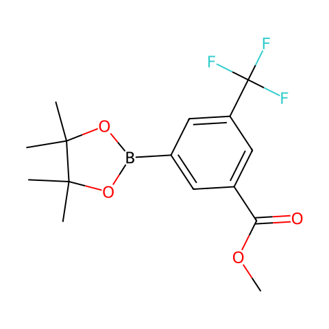 Methyl 3-(4,4,5,5-tetramethyl-1,3,2-dioxaborolan-2-yl)-5-(trifluoromethyl)benzoate结构图