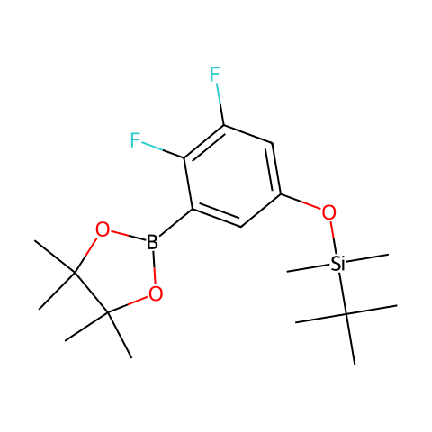 5-(T-BUTYLDIMETHYLSILYLOXY)-2,3-DIFLUOROPHENYLBORONIC ACID, PINACOL ESTER结构图