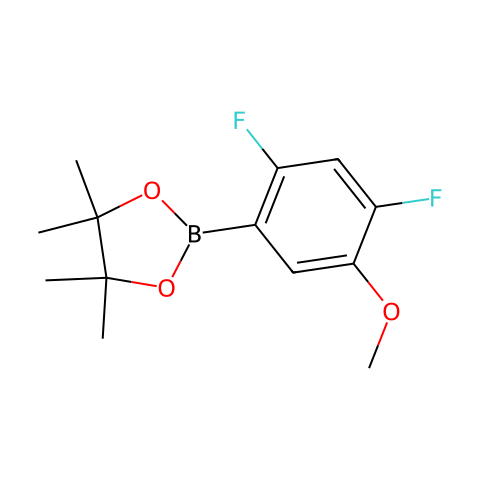 2-(2,4-Difluoro-5-methoxyphenyl)-4,4,5,5-tetramethyl-1,3,2-dioxaborolane结构图