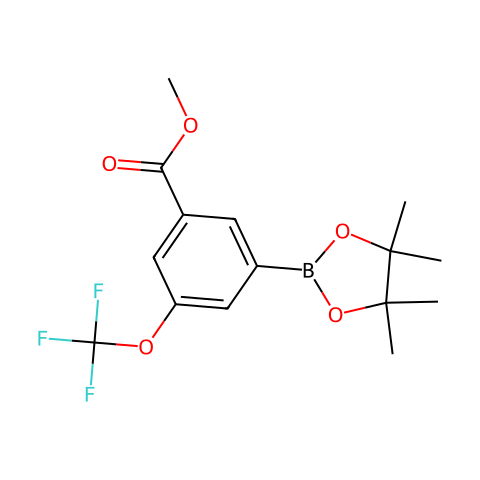 3-METHOXYCARBONYL-5-TRIFLUOROMETHOXYLPHENYLBORONIC ACID, PINACOL ESTER结构图