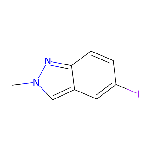 5-Iodo-2-methyl-2H-indazole结构图