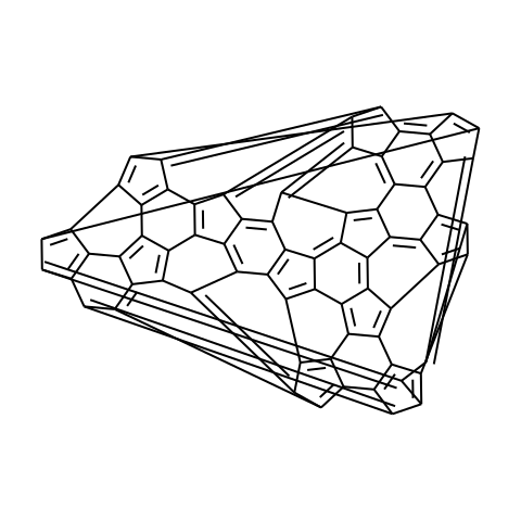 富勒烯C70结构图