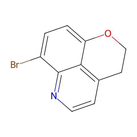7-Bromo-2,3-dihydropyrano[4,3,2-de]quinoline结构图