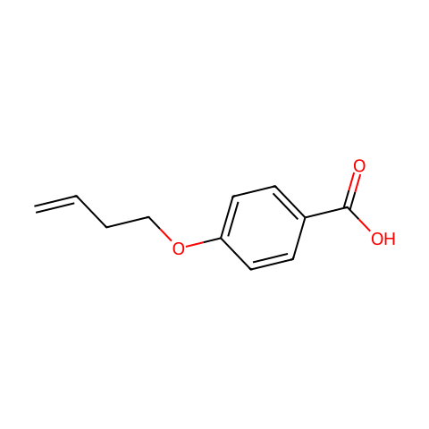 4-(3-丁烯氧基)苯甲酸结构图