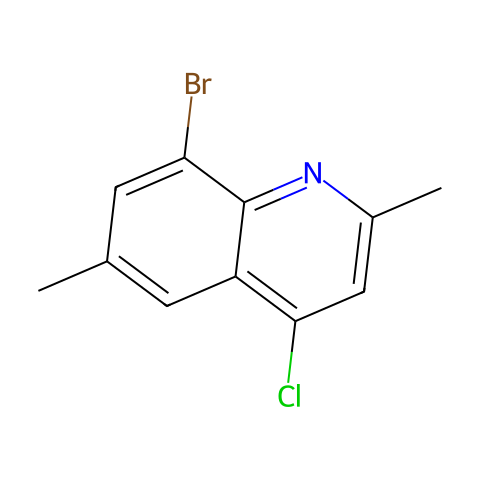8-溴-4-氯-2,6-二甲基喹啉结构图