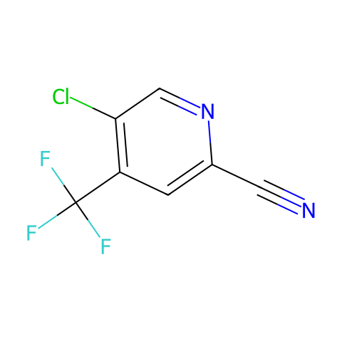 2-Pyridinecarbonitrile, 5-chloro-4-(trifluoromethyl)-结构图