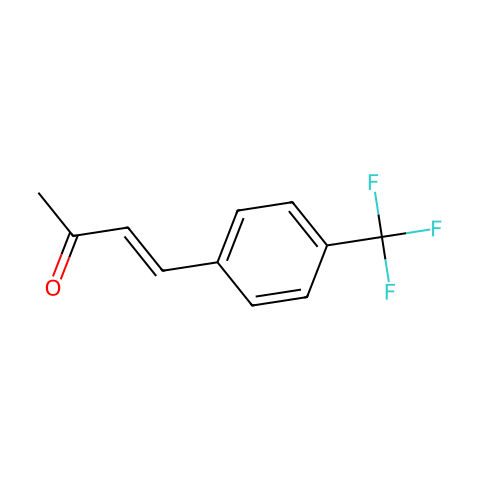 (E)-4-(4-(三氟甲基)苯基)丁-3-烯-2-酮结构图