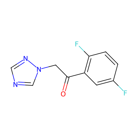 Ethanone, 1-(2,5-difluorophenyl)-2-(1H-1,2,4-triazol-1-yl)-结构图