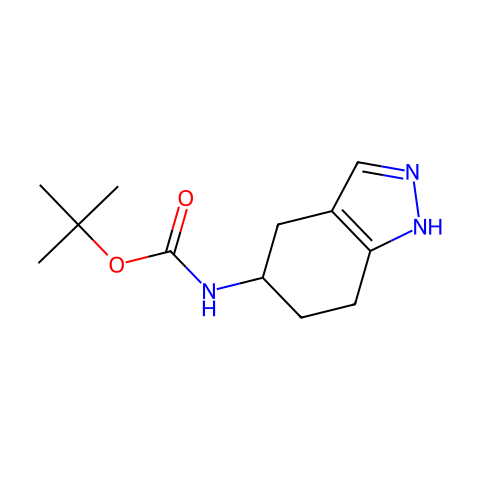 (4,5,6,7-Tetrahydro-1H-indazol-5-yl)-carbaMic acid tert-butyl ester结构图