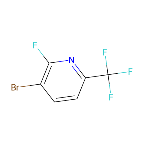 3-溴-2-氟-6-(三氟甲基)吡啶结构图