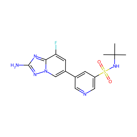CZC24832,PI 3-激酶γ的抑制剂结构图
