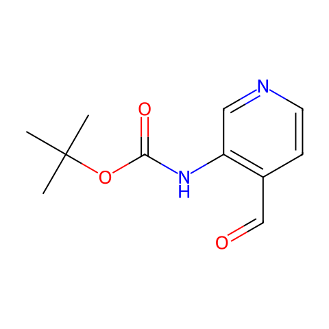 N-Boc-3-氨基-4-甲酰基吡啶结构图