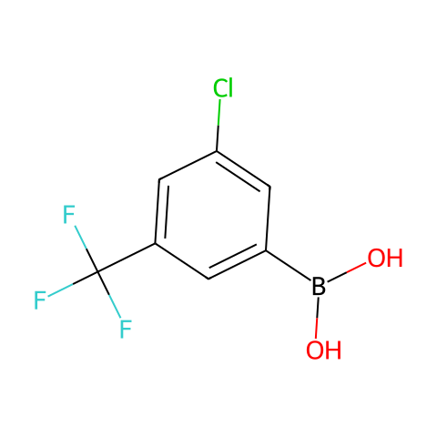3-Chloro-5-(trifluoromethyl)phenylboronic acid结构图