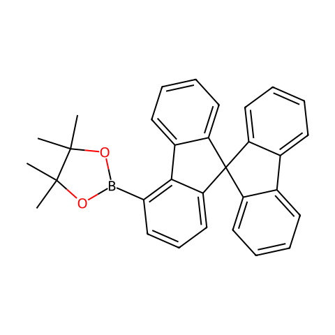 4-硼酸频哪醇酯-9,9-螺二芴结构图