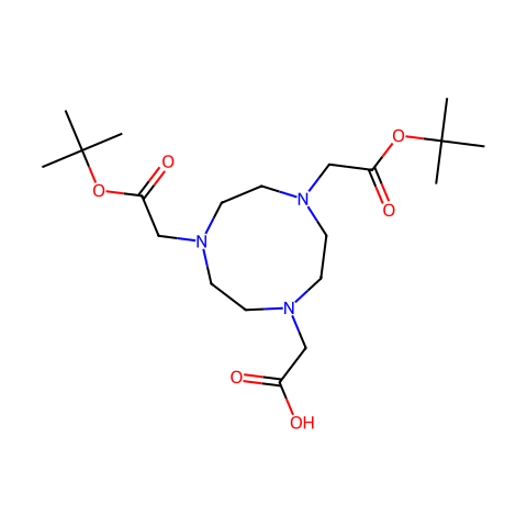 2-[4,7-bis(2-tert-butoxy-2-oxo-ethyl)-1,4,7-triazonan-1-yl]acetic acid结构图