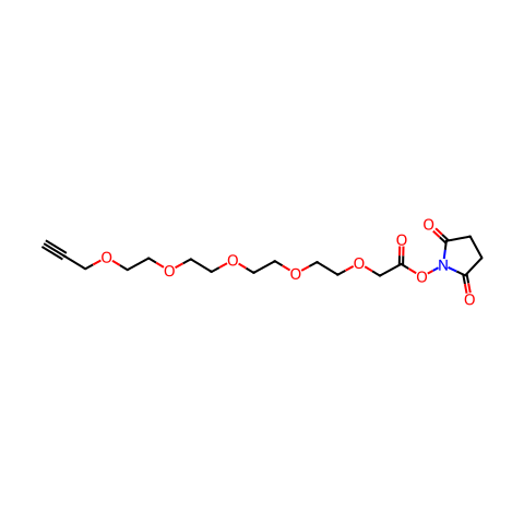 炔丙基-PEG5-CH2CO2-NHS结构图