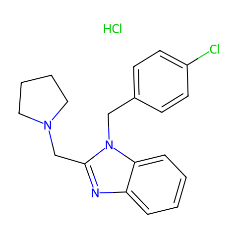Clemizole hydrochloride结构图