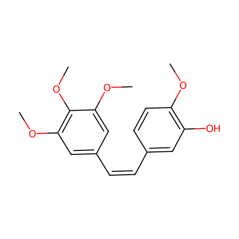 康普瑞汀 分子结构图