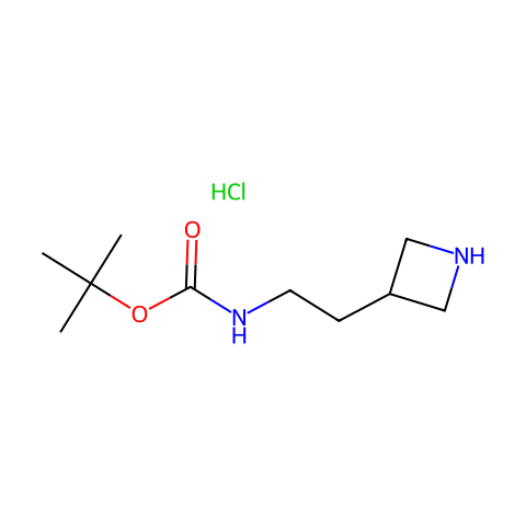 3-[2-(Boc-Amino)Ethyl]Azetidine Hydrochloride结构图