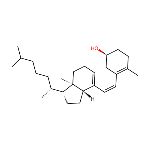 3Β,6Z-9,10-断胆甾基-5(10),6,8-三烯甘油酯-3结构图