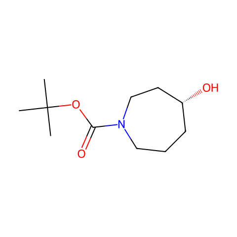 (R)-tert-Butyl 4-hydroxyazepane-1-carboxylate结构图