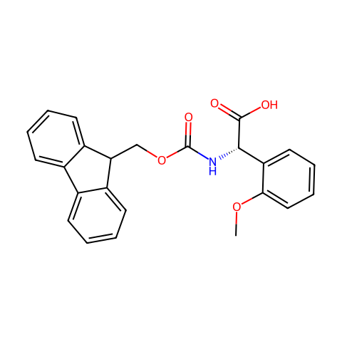 FMOC-S-2-甲氧基苯甘氨酸结构图