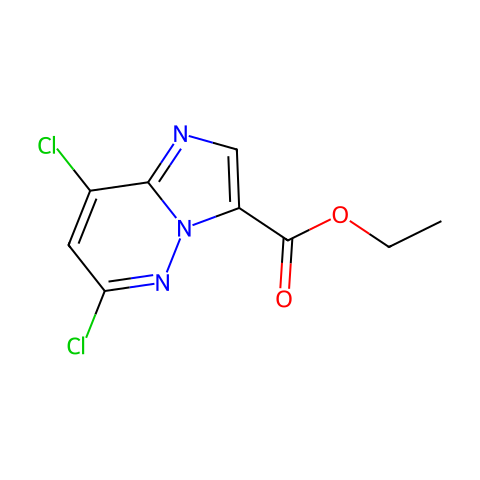ethyl 6,8-dichloroimidazo[1,2-b]pyridazine-3-carboxylate结构图
