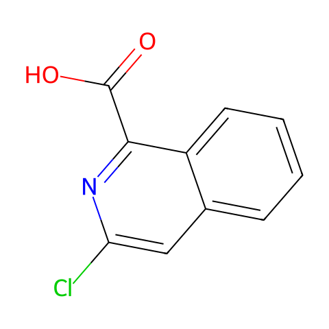 3-氯异喹啉-1-羧酸结构图