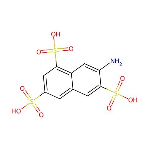 2-萘胺-3,6,8-三磺酸结构图