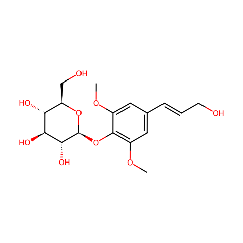 紫丁香酚苷(刺五加苷B)结构图