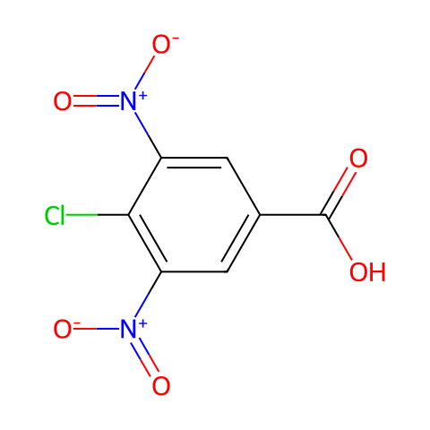 4-氯-3,5-二硝基苯甲酸结构图