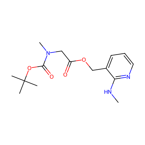Glycine, N-[(1,1-dimethylethoxy)carbonyl]-N-methyl-, [2-(methylamino)-3-pyridinyl]methyl ester结构图