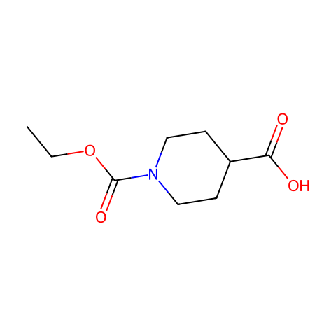 1,4-Piperidinedicarboxylic Acid 1-Ethyl Ester结构图
