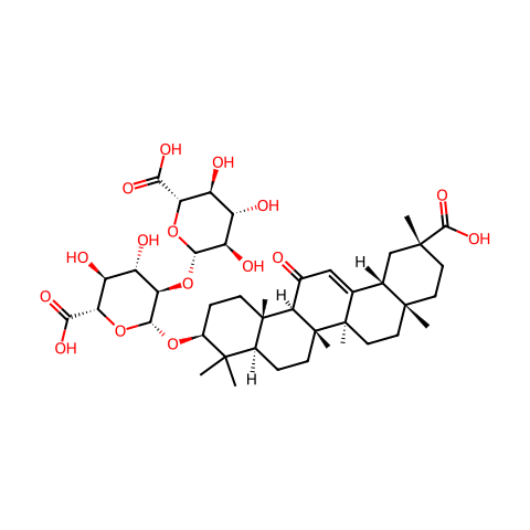18β，20α-甘草酸结构图