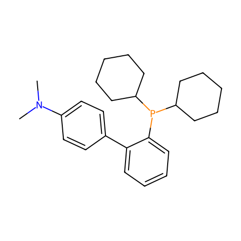 2-二环己基膦-4-(N,N-二甲胺)-1,1'-联苯结构图