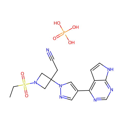 Baricitinib (phosphate)结构图