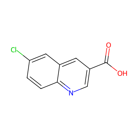 6-氯喹啉-3-羧酸结构图